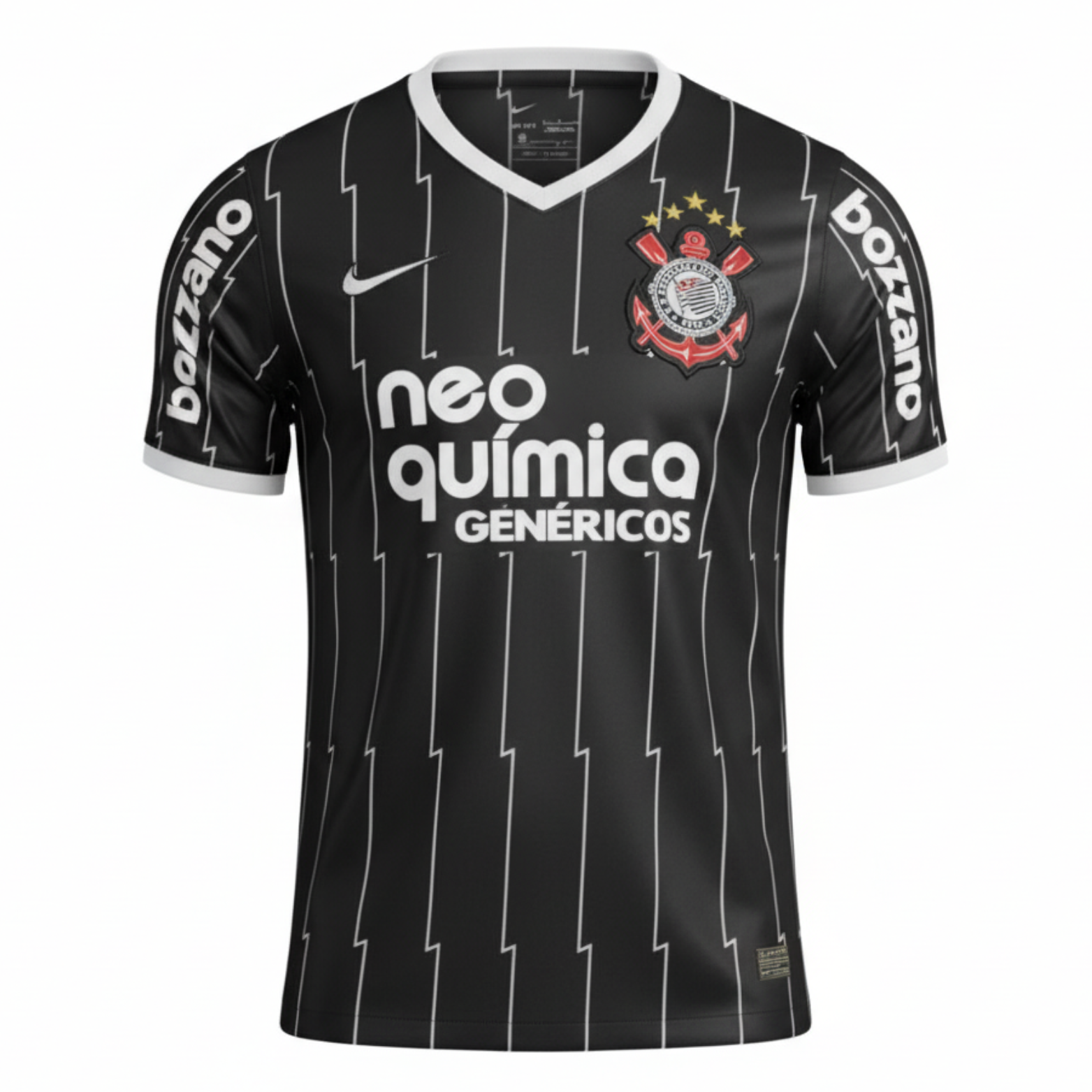 Camisa Corinthians Away 11/12 Retrô - Preta