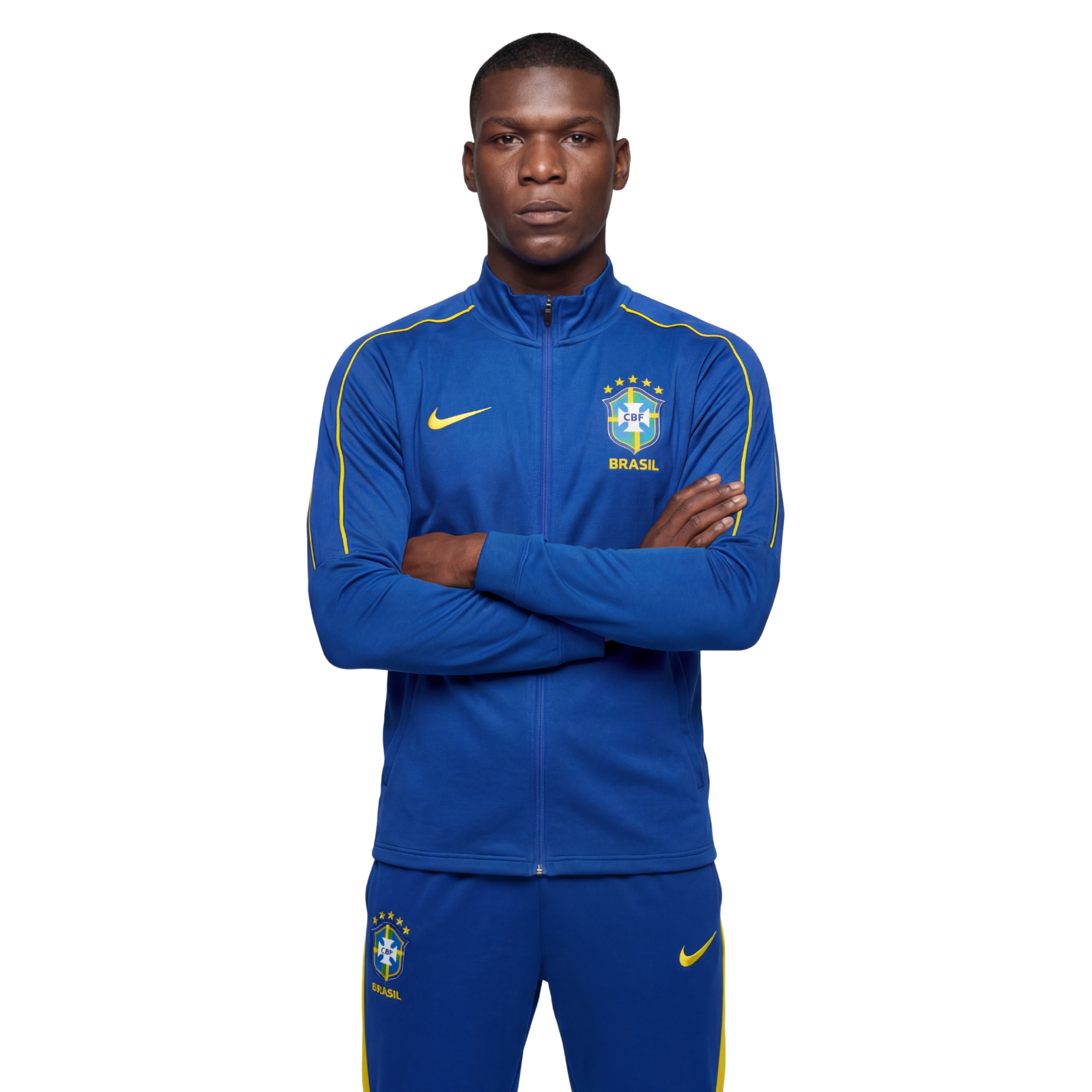 Conjunto Agasalho Treino Brasil 24/25 - Azul