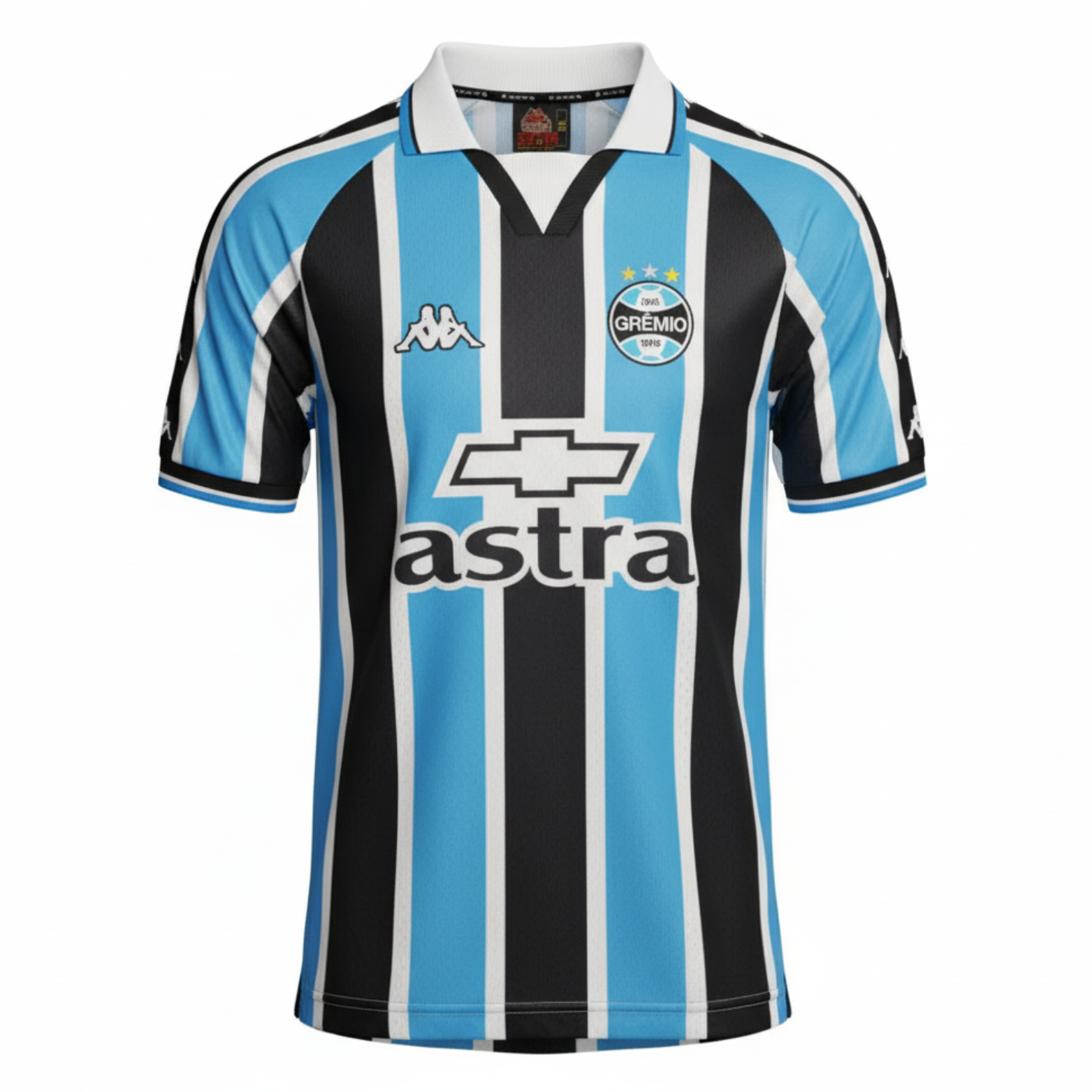 Camisa Grêmio Home 2000 Retrô - Azul e Preta