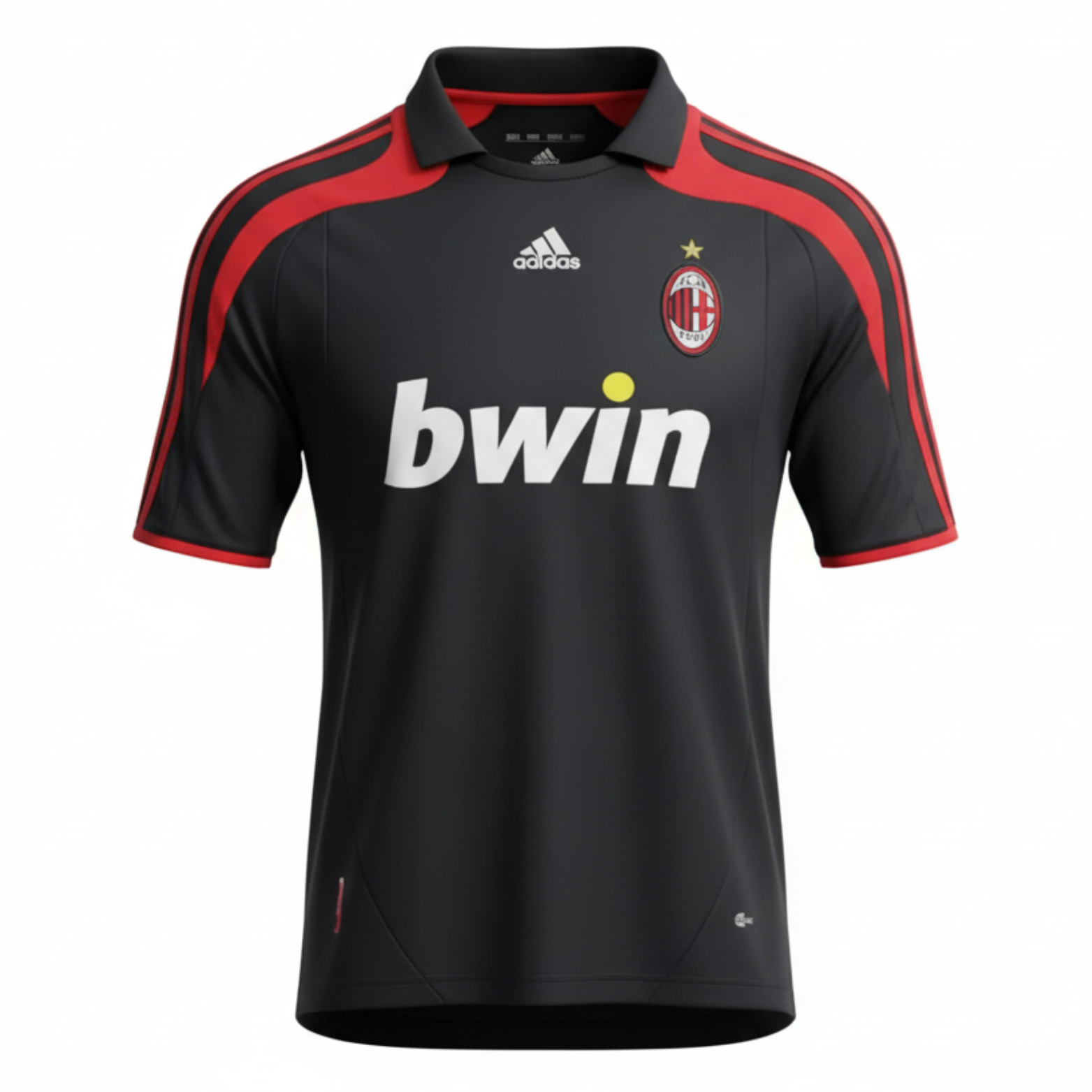 Camisa Milan Third 07/08 Retrô - Preta