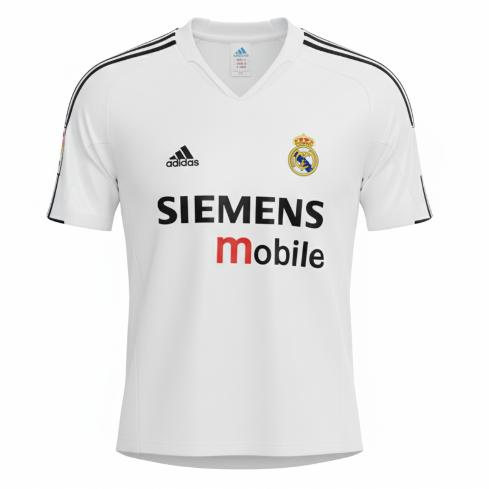 Camisa Real Madrid Home 04/05 Retrô - Branca