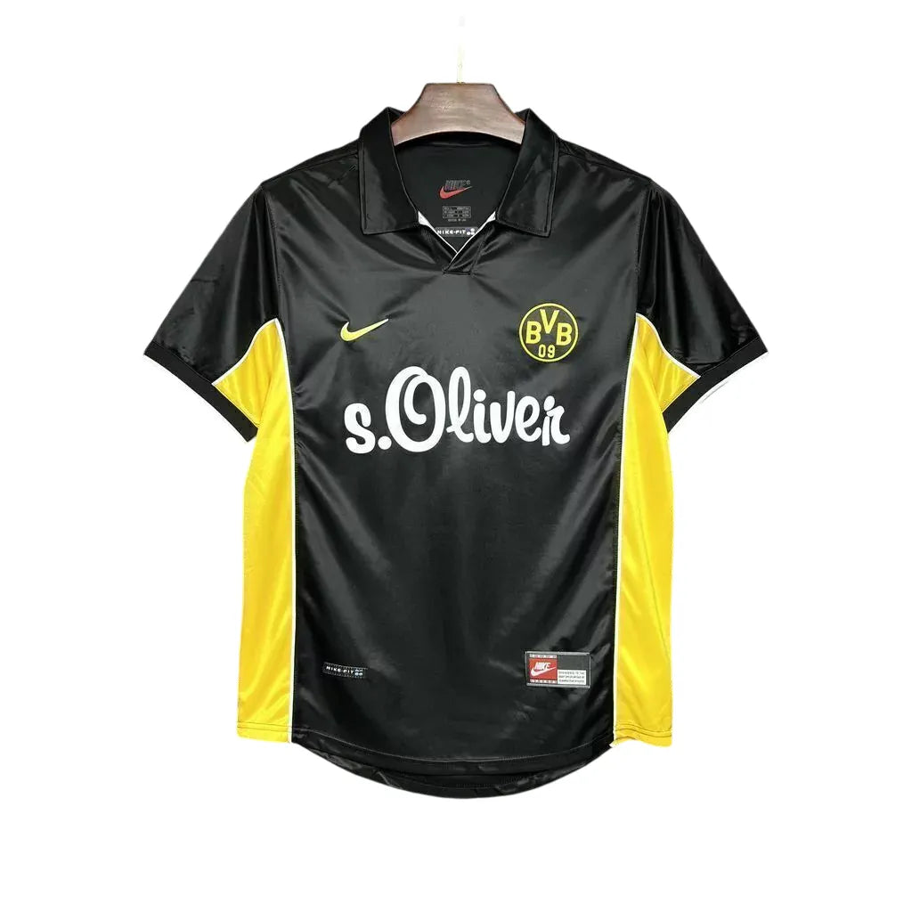 Camisa Borussia Dortmund Away 1998 Retrô - Preta