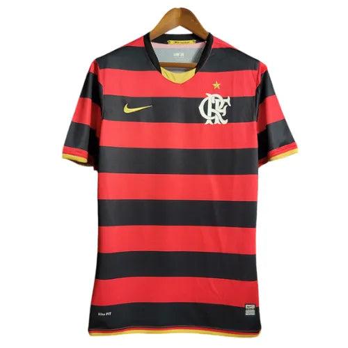 Camisa Flamengo Home 08/09 Retrô - Vermelha e Preta