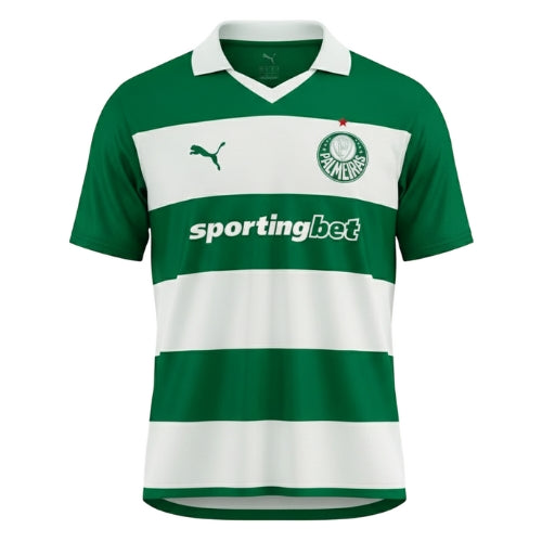 Camisa Palmeiras Sócio Torcedor 25/26 - Verde e Branca