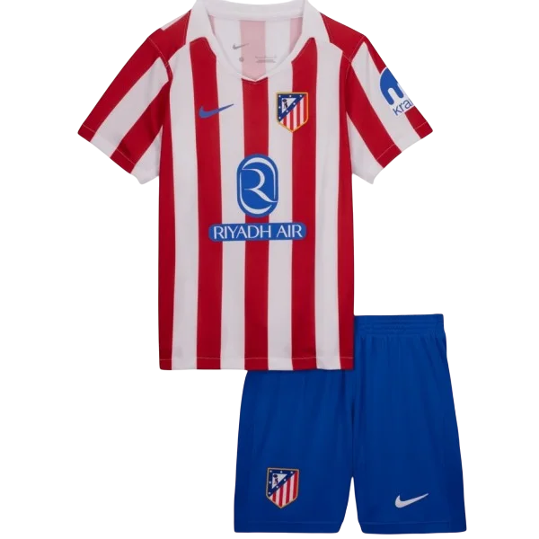 Conjunto Infantil Atlético de Madrid I 25/26 - Branco e Vermelho