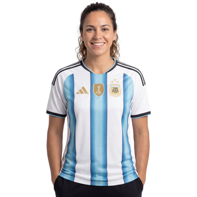 Camisa Argentina Feminina Home 2026 - Azul e Branca